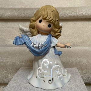 precious moments musical led tabletop angel